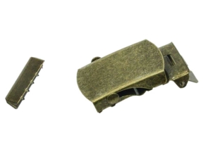 Klamra zaciskowa do paska 32 mm stare złoto