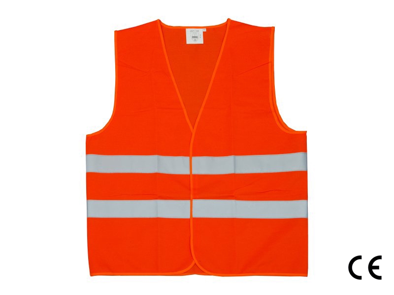 Sicherheitsweste mit 2 durchgehenden orange xl