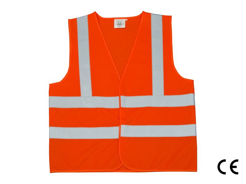 Sicherheitsweste mit 4 durchgehenden orange xl