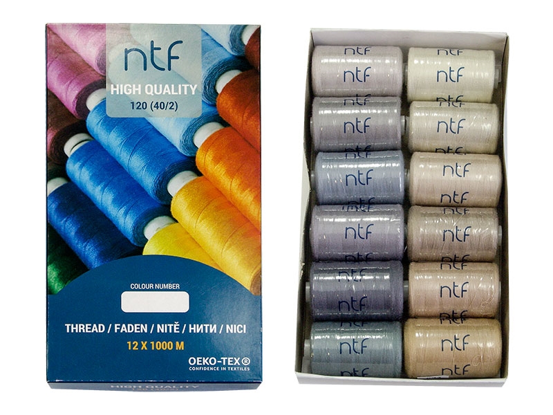 POLYESTER THREADS NTF 40/2 WINTER1000 M x 12 PCS.