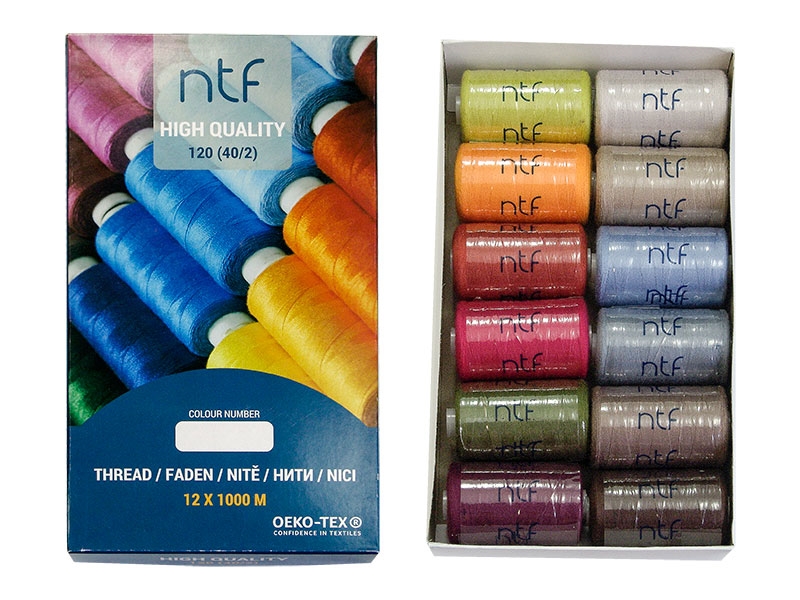 POLYESTER THREADS NTF 40/2 AUTUMN 1000 M x 12 PCS.
