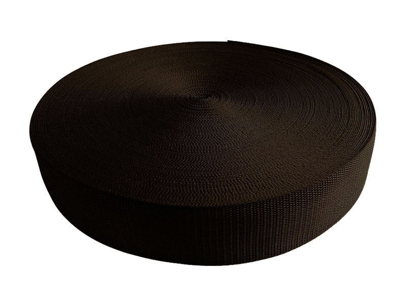 Webbing pp 10 mm / 1,3 mm dark brown 141 50 mb