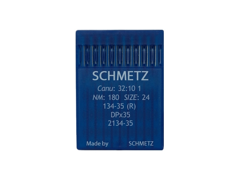 ИГЛА ШВЕЙНАЯ ДЛЯ МАШИН ПРОМЫШЛЕННЫХ ГОЛОВКИ SCHMETZ 134-35 R 180 100 ШТ.