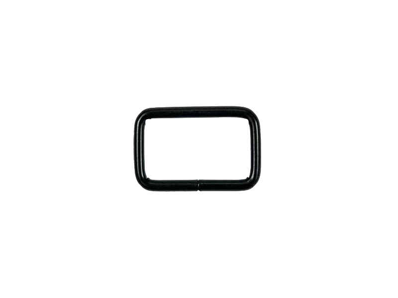 METAL FRAME 25/15/3 MM MATT BLACK WIRE 100 PCS