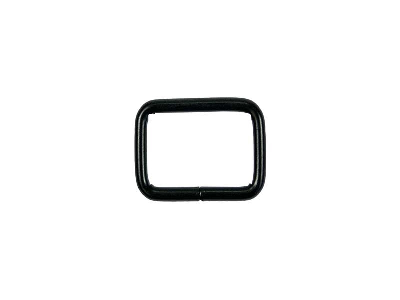 METAL FRAME 25/20/4 MM MATT BLACK WIRE 100 PCS