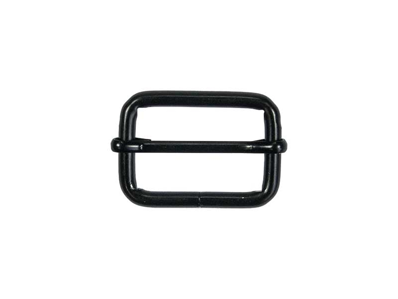 METAL SLIDE BUCKLE 30/20/4 MM MATT BLACK WIRE 100  PCS