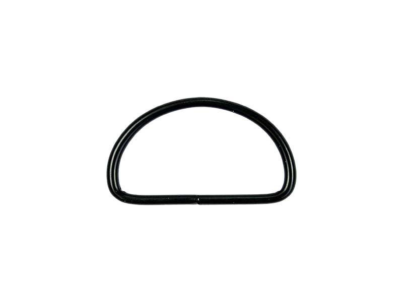 Półkole metalowe 40/25/3 mm czarny mat drut