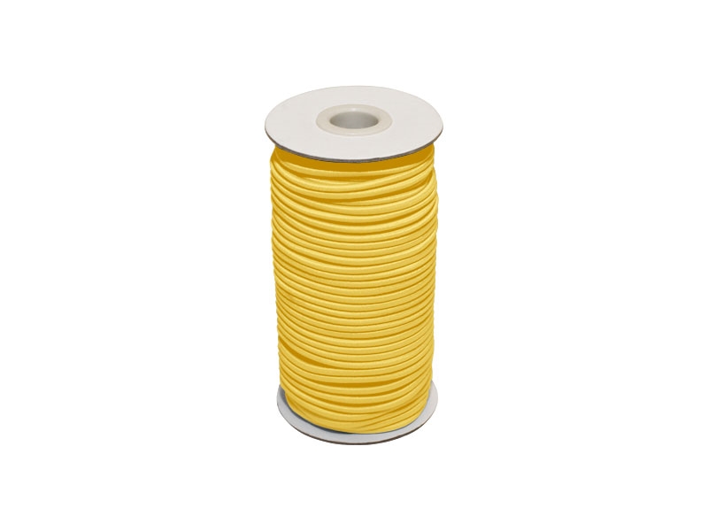 Gummikordel 2 mm gelb 506 polyester 50 lm