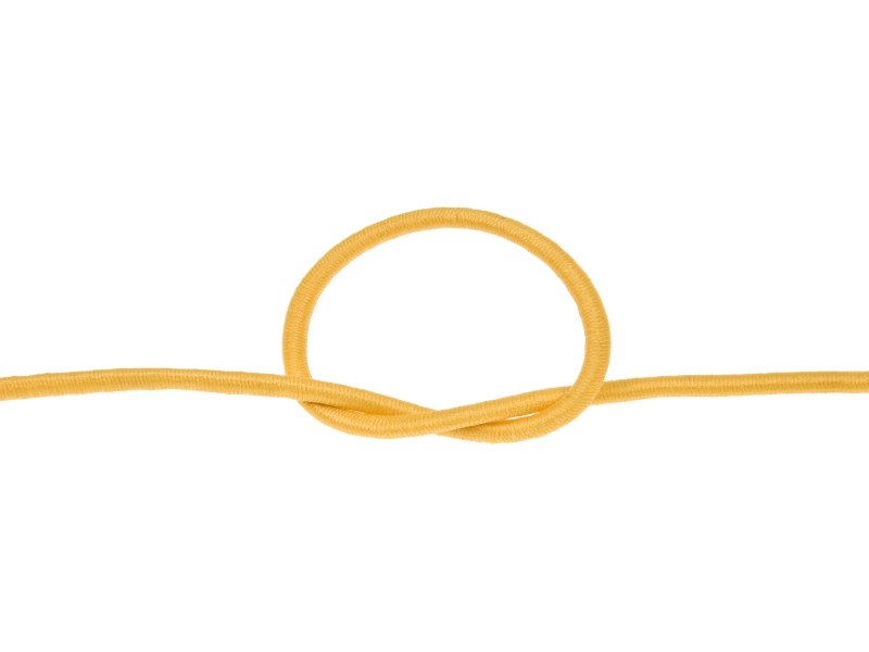 Gummikordel 2 mm gelb 506 polyester 50 lm