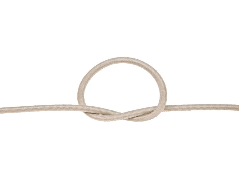 Gummikordel 2 mm hellbeige 010 polyester 50 lm