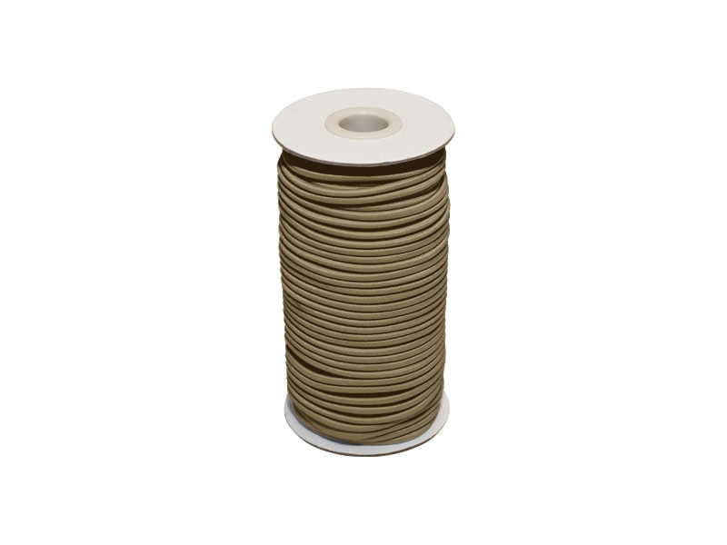 Gummikordel 2 mm dunkelbeige 894 polyester 50 lm