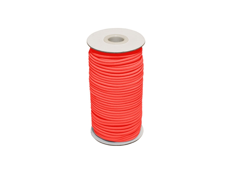 Gummikordel 2 mm oranges Neon 1002 polyester 50 lm
