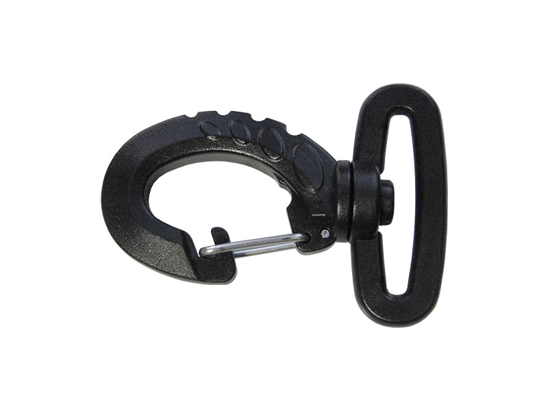 Kunststoffkarabinerhaken 30 x 62 mm schwarz 200 st.