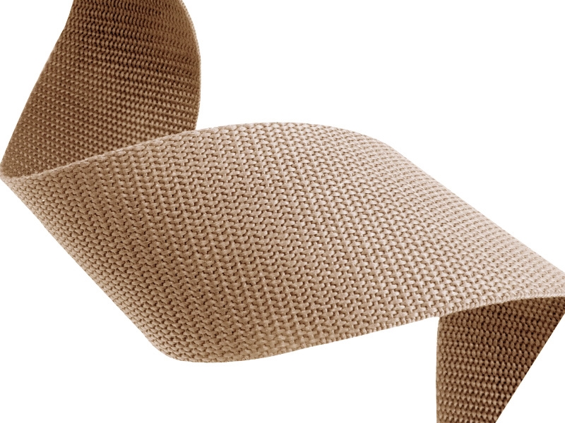 Tragband  pp 15 mm /   1,3 mm beige  101 50 lm