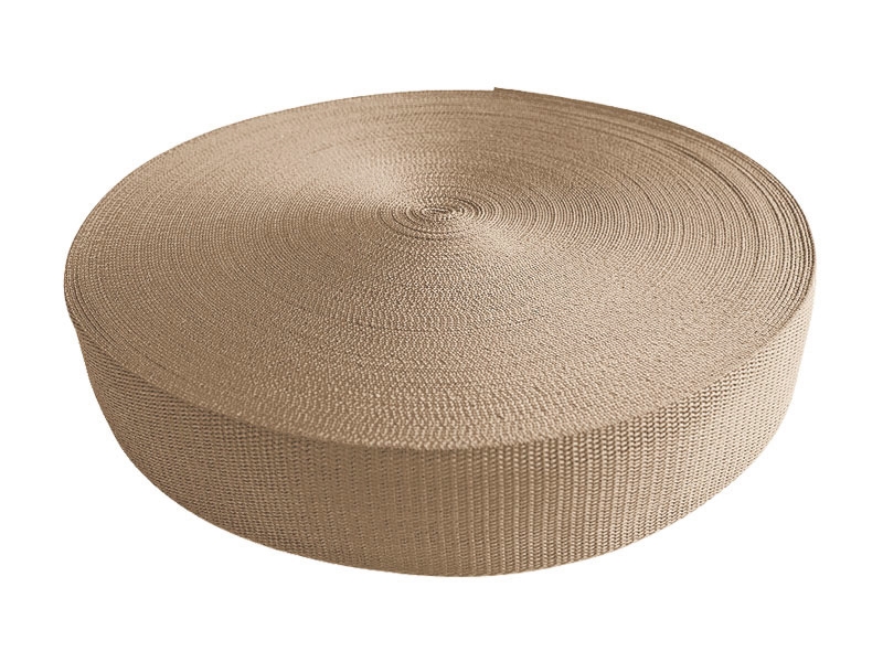 Webbing pp 15 mm / 1,3 mm beige 101  50  mb
