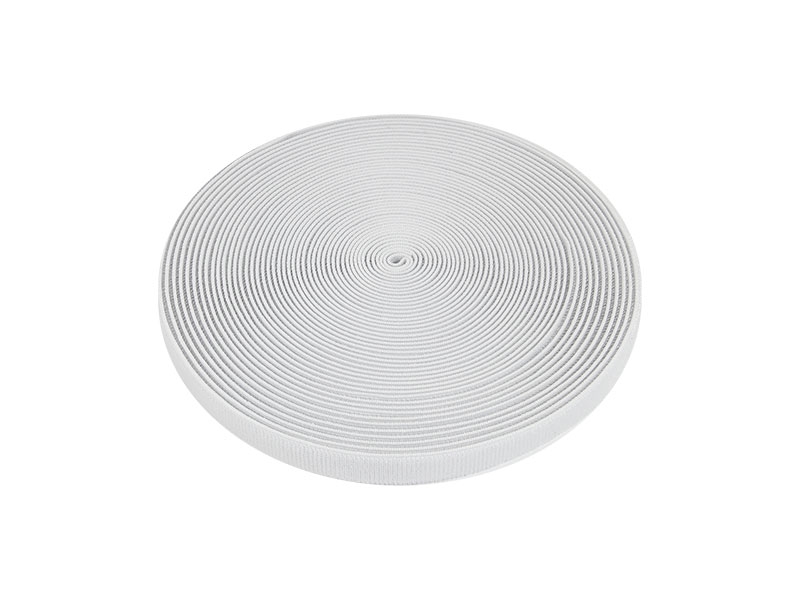 Zipová páska elastická  bílá 501 nylon poutko 20 yd