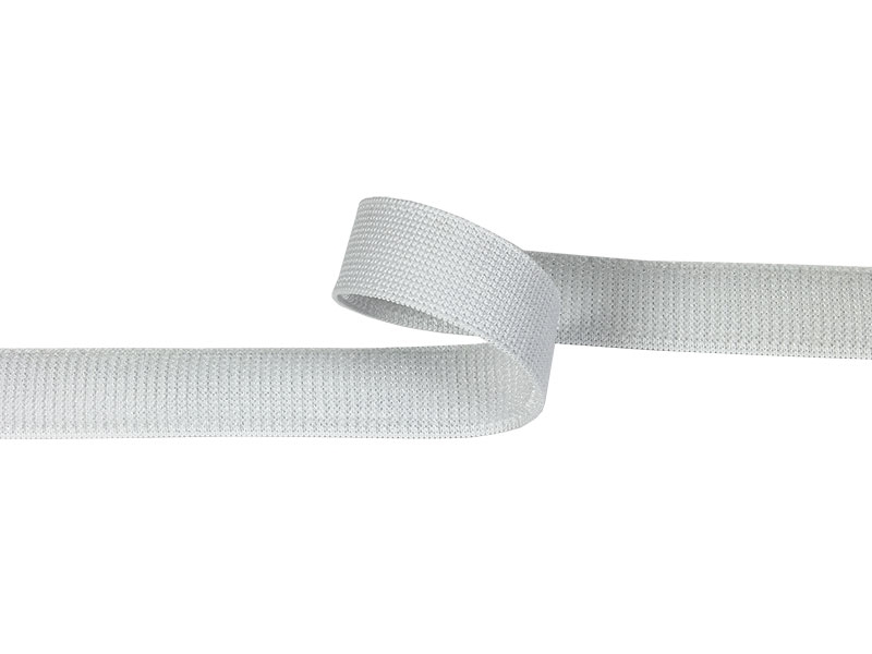 Klettband elastische weiße Schleife