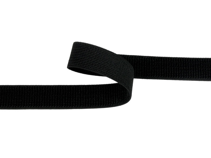 Zipová páska elastická  černá 580 nylon poutko 20 yd