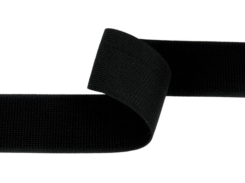 Zipová páska elastická  černá 580 nylon poutko 20 yd