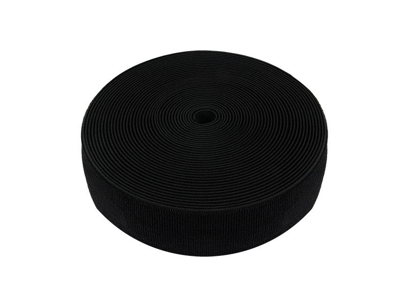 Zipová páska elastická  černá 580 nylon poutko 20 yd