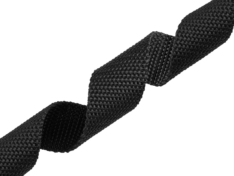 WEBBING 20 MM / 2,0&nbsp MM BLACK 580 PP 50 MB