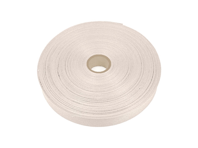 Rypsová stuha 20 mm/0,40 mm svetle béžová (122)