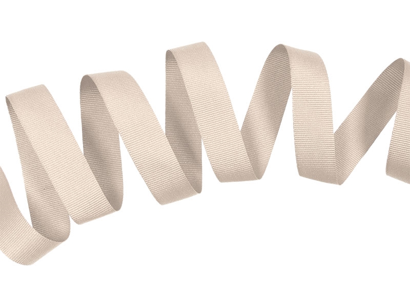 Ripsband 20 mm/0,40 mm Hellbeige (122)
