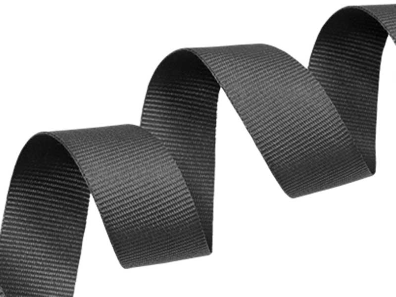 Grosgrain ribbon 20 mm/0,40 mm graphite (301)