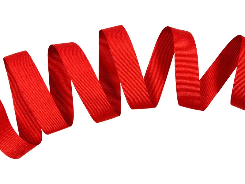 Grosgrain ribbon 20 mm/0,40 mm red (171)