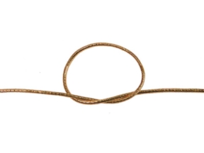 Gummikordel 1,5 mm aus roségoldenem Polyester
