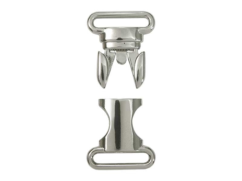 Klamra metalowa 25 mm 0324-3025 nikiel połysk