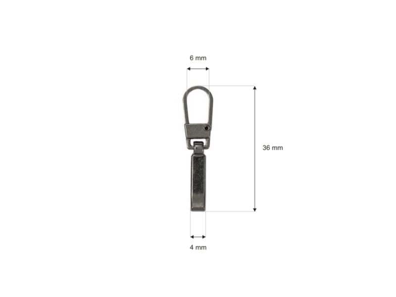STRING DECORATIVE  PULLER  (0220) BLACK  NICKEL 100 PCS