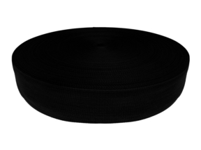 50 mm rypsová stuha černá (580)