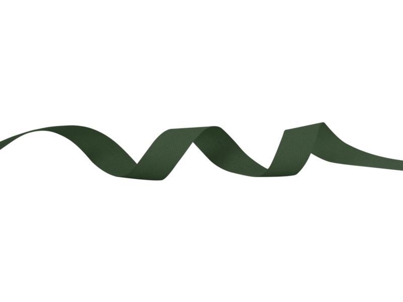 Cotton Twill Tape 25 mm/0,35 mm green (153)