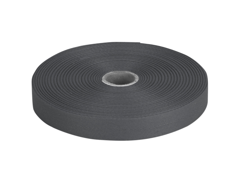 Cotton Twill Tape 25 mm/0,35 mm light grey (134)