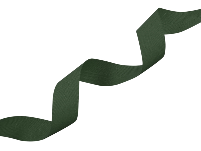 Cotton Twill Tape 10 mm/0,35 mm green (153)