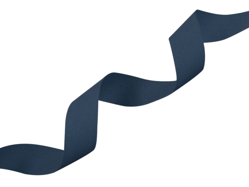 Cotton Twill Tape 15 mm/0,35 mm navy blue (058)