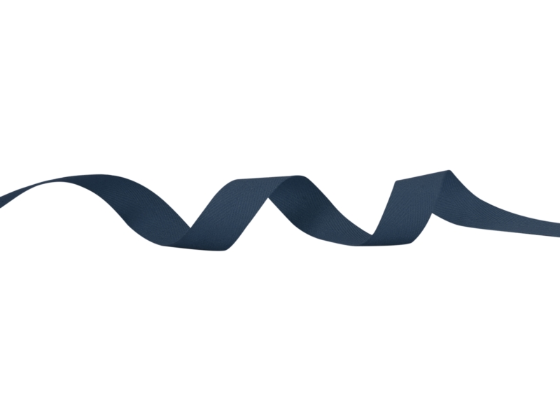 Cotton Twill Tape 15 mm/0,35 mm navy blue (058)