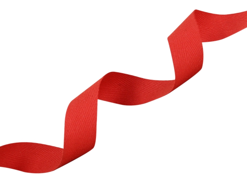 Cotton Twill Tape 15 mm/0,35 mm red (620)