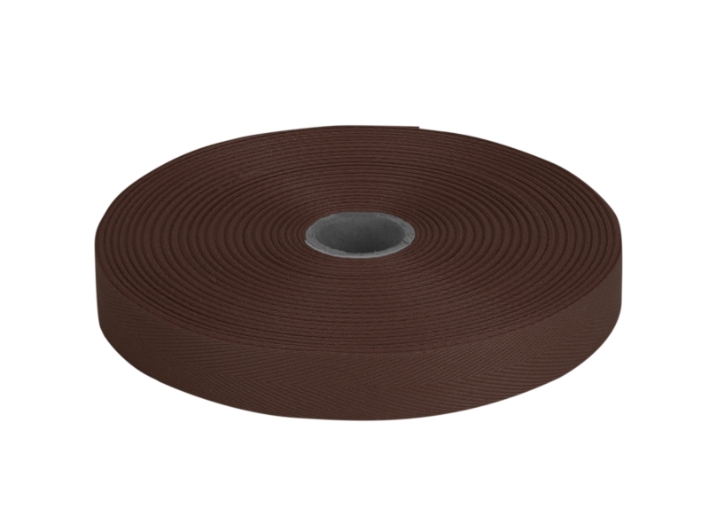 Cotton Twill Tape 15 mm/0,35 mm brown (141)