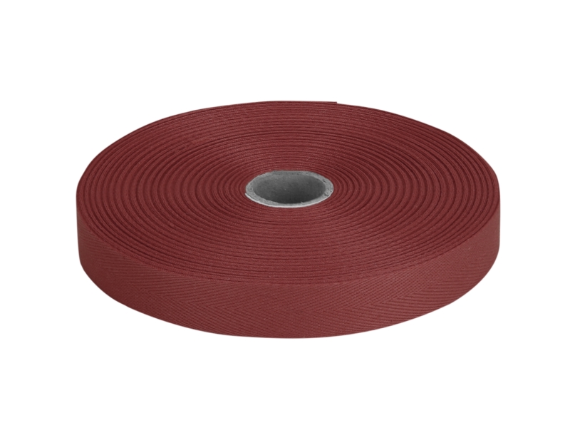 Baumwollköperband 15 mm/0,35 mm Weinrot (236)