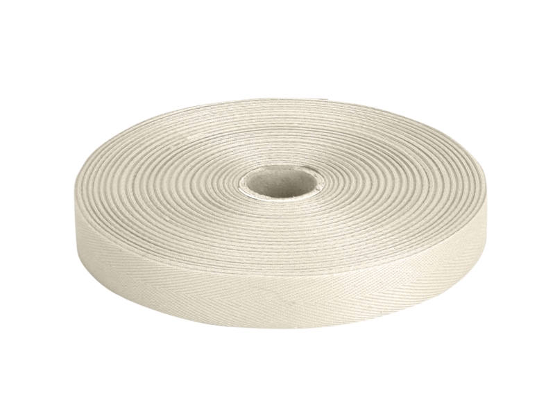 Baumwollköperband 20 mm/0,35 mm Weiß (Natural) (123)