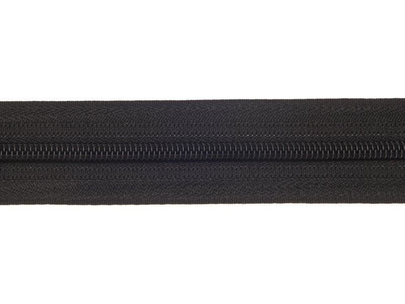SPIRÁLOVÝ ZIP ŠÍŘE 5 AUTO LOCK DĚLITELNÝ 55 CM (580) ČERNÝ 50 KS