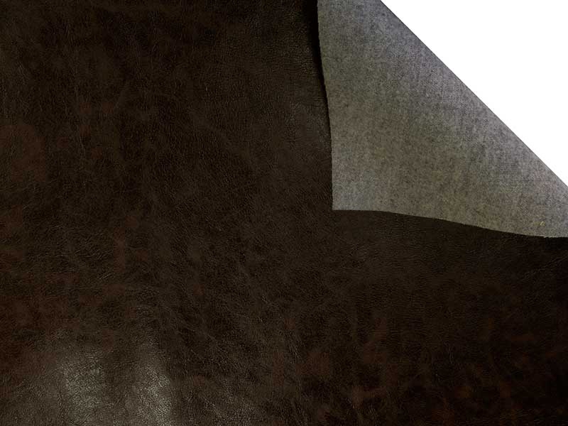 IMITATION LEATHER VINTAGE DARK BROWN 07 140 CM 1 MB