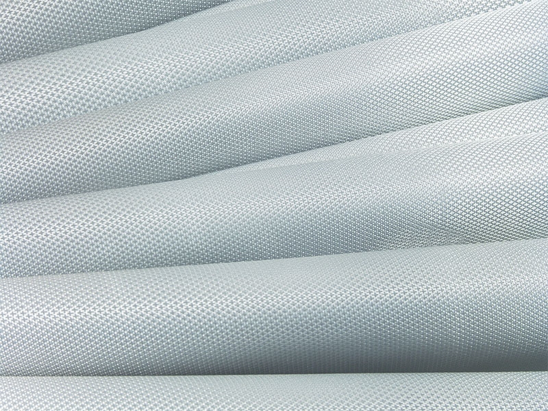Polyester decorative fabric pvc covered silver 148 cm 50 mb