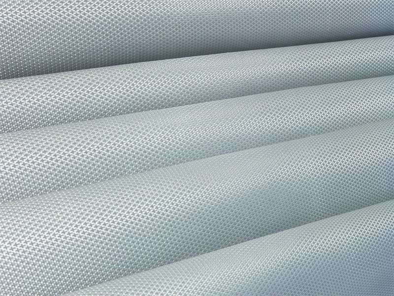 Polyester decorative fabric pvc covered silver 148 cm 50 mb