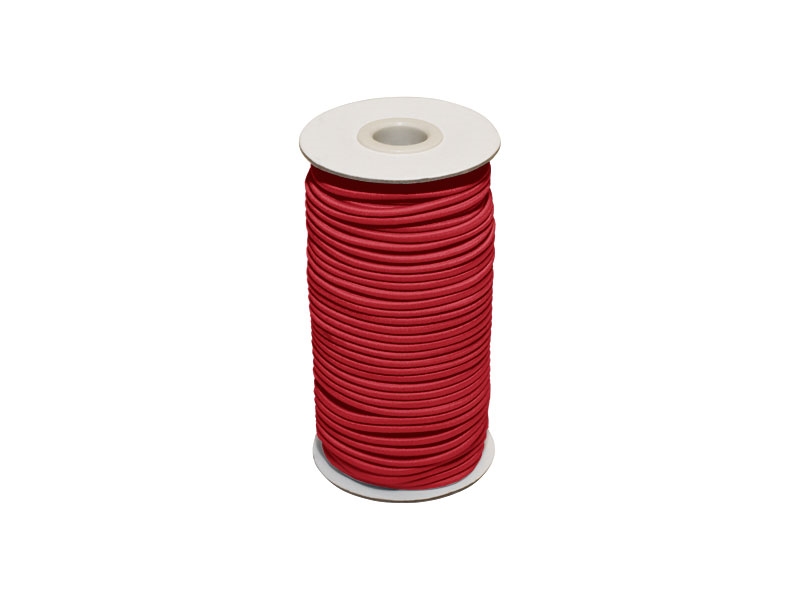 Elastic cord 6 mm red 171 polyester 50 mb