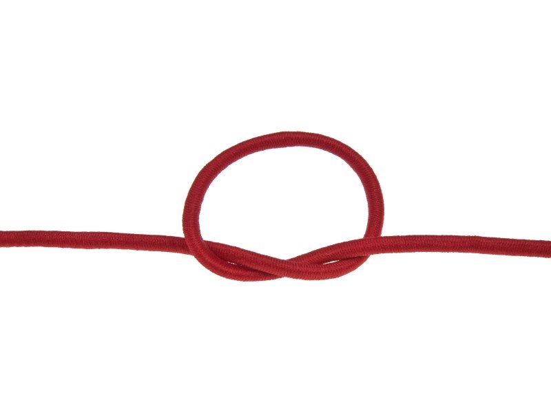 Elastic cord 6 mm red 171 polyester 50 mb