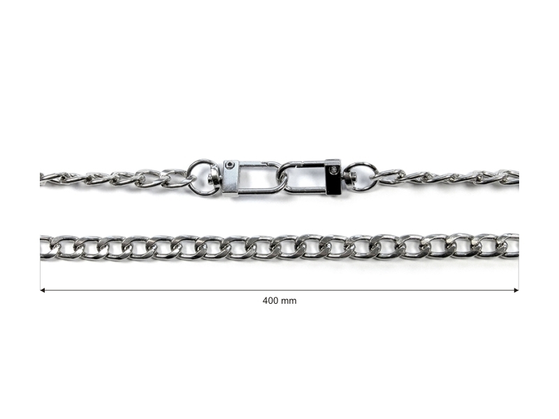 Handbag chain with snap hook 1001 anastazja nickel