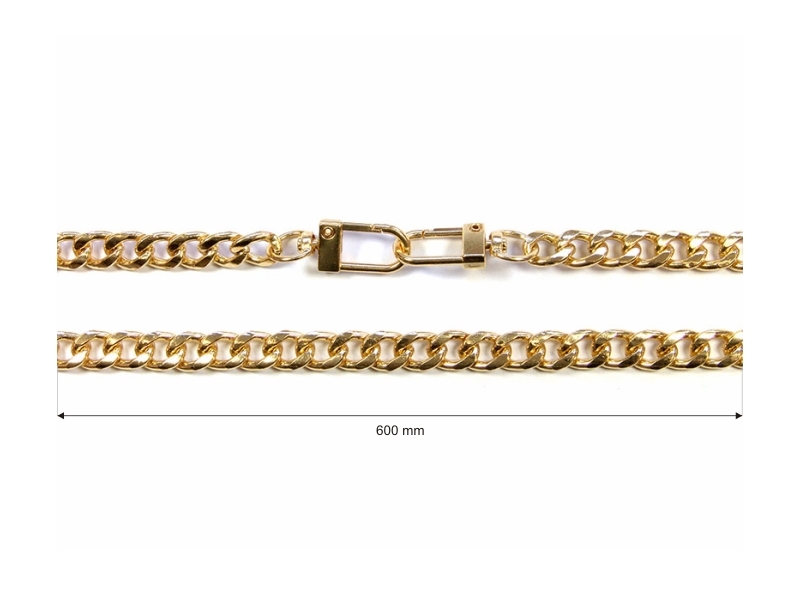 Řetízek na kabelku s karabinou 1004 bella gold